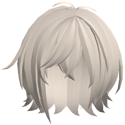 soft messy short hair in light blonde