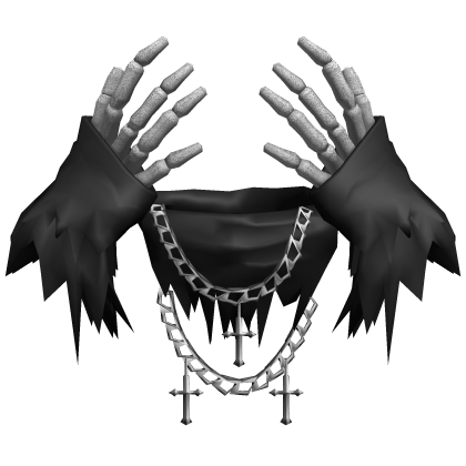 Emo Skeleton Hands White (Necklace) Roblox item