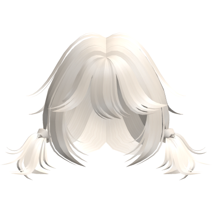 ♡ kawaii messy short pigtails in light blonde Roblox item