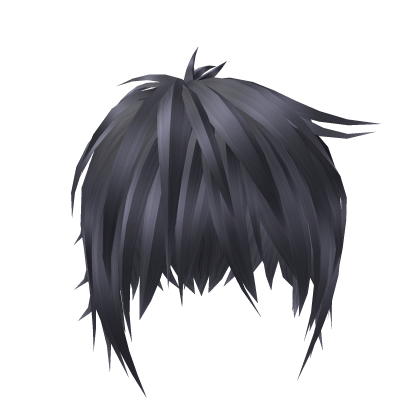 Purpleish Anime Messy Emo Boy Hair Roblox item