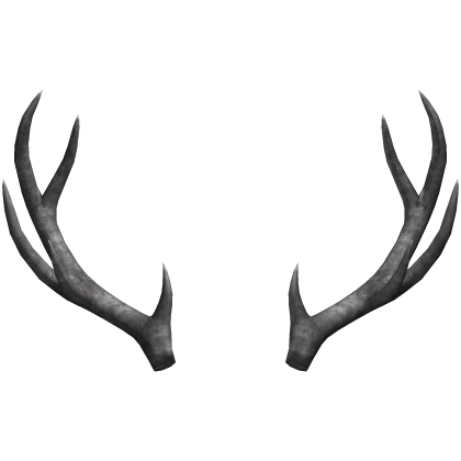White Grunge Deer Antlers Roblox item