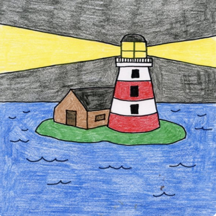 Kids Lighthouse Drawing Roblox decal