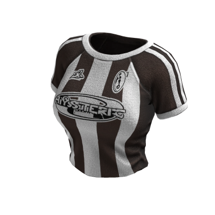Striped Sporty Tee (Brown White)