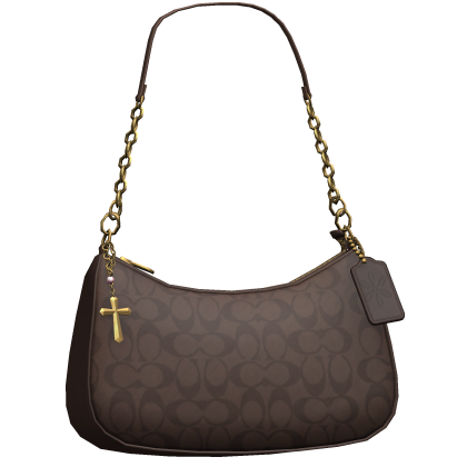 Designer Shoulder Bag with Cross Charm Roblox item