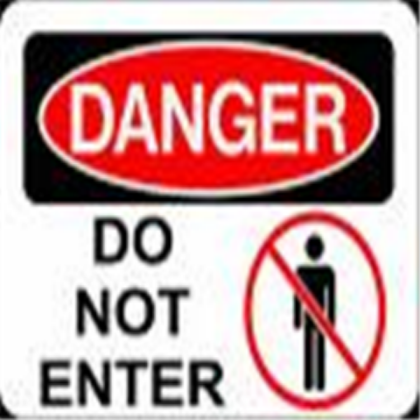 do not enter sign Roblox decal