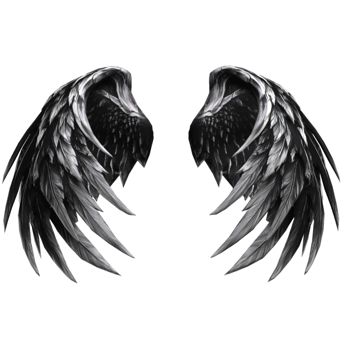 Monochrome Viligant Angel Wings