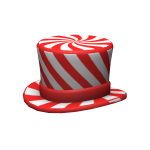 Red Candy Cane Top Hat