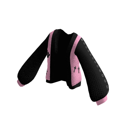 Oversized Black / Pink Y2k Sweater