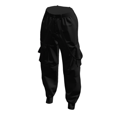 Black Techwear Cargo Pants thumbnail