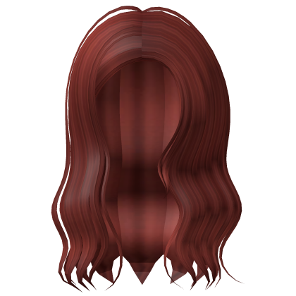 Side Tucked Long Curly Hair (Red) Roblox item