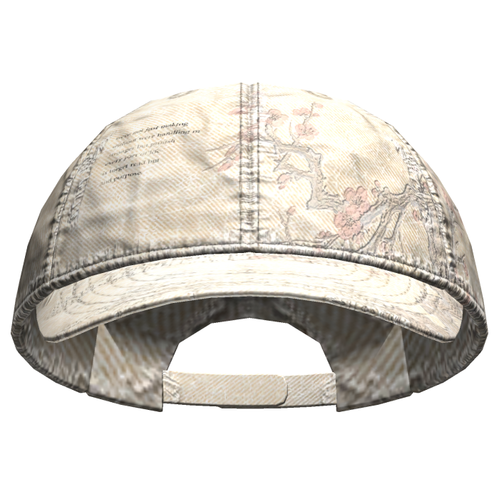 Sakura Blossom Skater Cap Beige