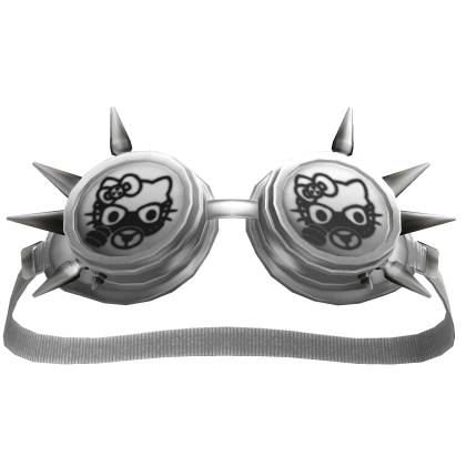 Toxic Kitty Steampunk Goggles White&Black