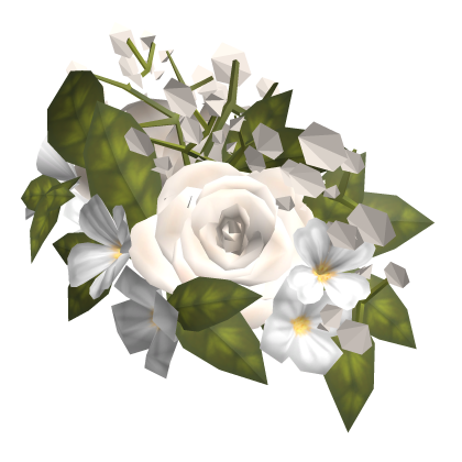 Wildflower Crown Hair Adornment in White