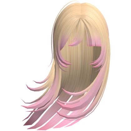꒰Blond pink Windy Wavy Flowy Cute Long Anime Hair꒱ Roblox item