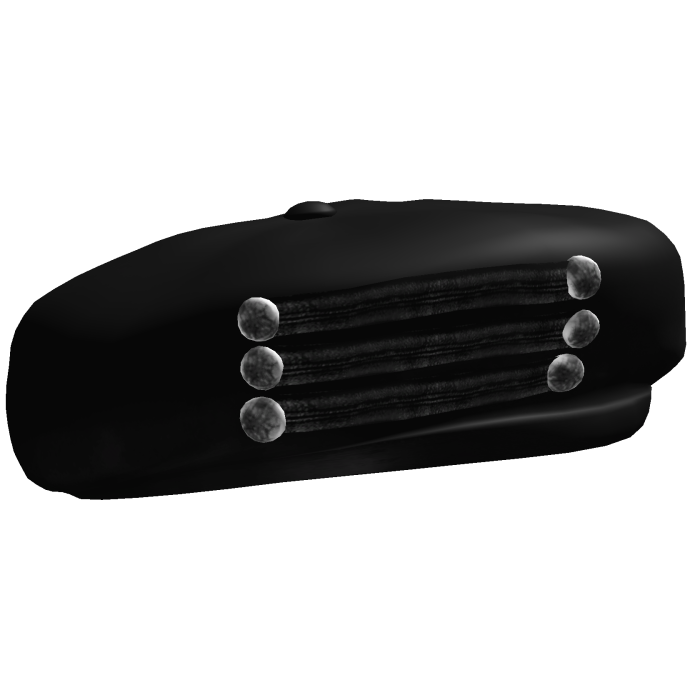 Black Emo Vkei Neo Cadet Beret Hat