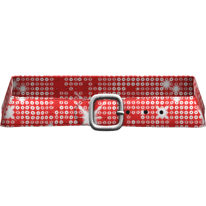 Luxury 2000s Y2K Disco Gyaru Glitter Belt Red