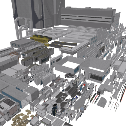 Cyberpunk 2077 MEGA assets pack (800+ models)