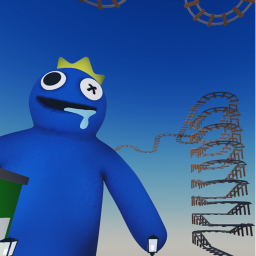 Mega Cart Ride Around Rainbow Friends !