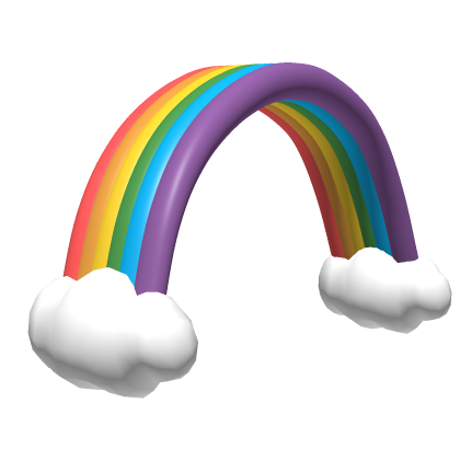 🌈 Rainbow Clouds Bow Rain LGBTQ Pride Prop Mesh