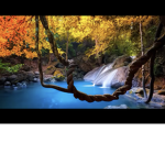 Beauty of the great waterfall