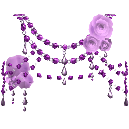 Purple Body Front Jewelry w Roses Roblox item