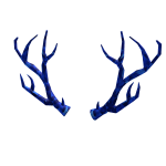 Blue Sparkle Time Antlers