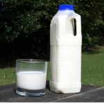 milk with blue cap