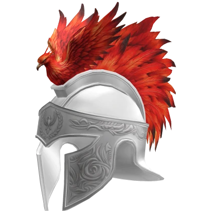 Red Phoenix Roman Gladiator White Helmet | Roblox Item - Rolimon's
