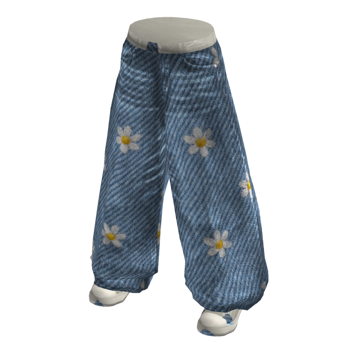 Daisy Print Jeans