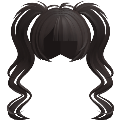 fluffy moe long swirly ponytails brown