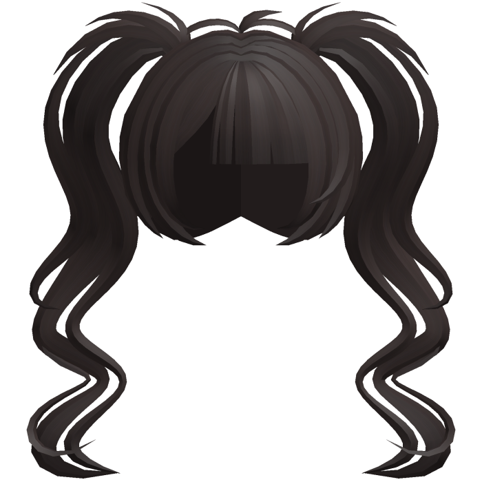 fluffy moe long swirly ponytails brown