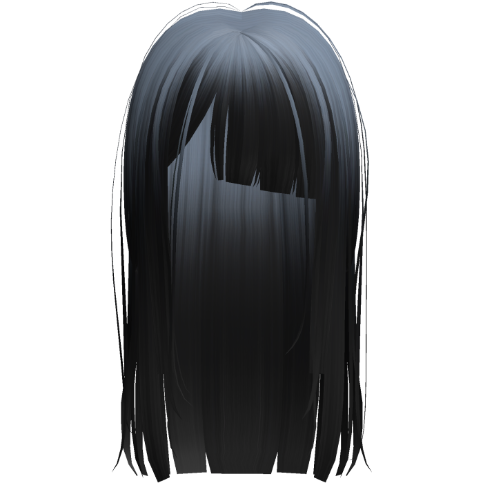 Blue Black Long Messy Goth Short Bangs Horror Hair