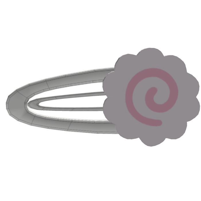 kawaii fish cake hair clip <3