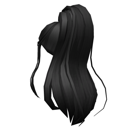 Black grande ponytail Roblox item