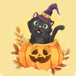 the halloween cats!