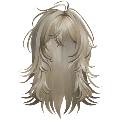 Soft Layered Wolf Cut - Ash Blonde