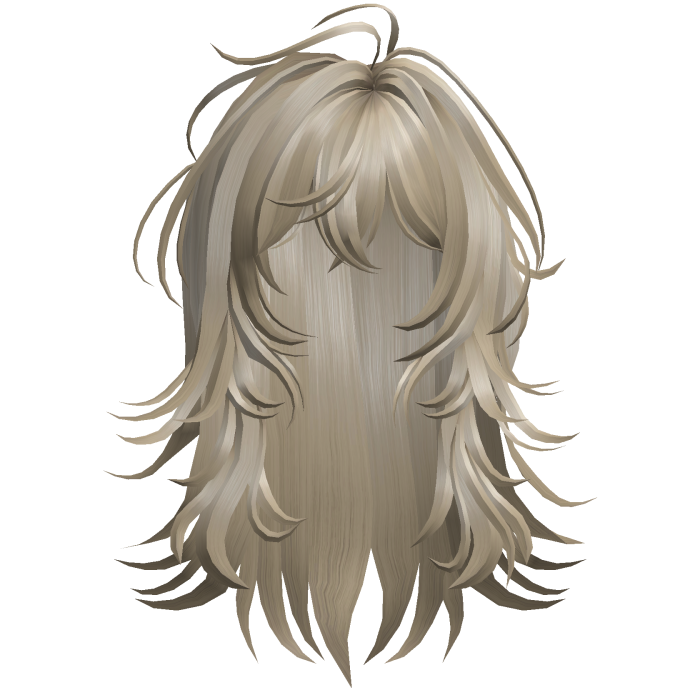Soft Layered Wolf Cut - Ash Blonde