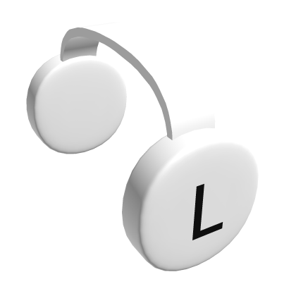 White Workclock headphones
