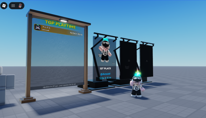 Playtime Leaderboard System v1 By Avxsed preview 2