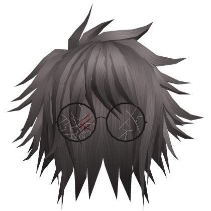 Grey Nerdy Emo Boy Hair Roblox item