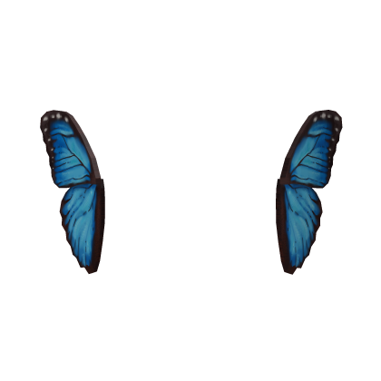 [🦋] Blue Morpho Butterfly Ear Wings Black