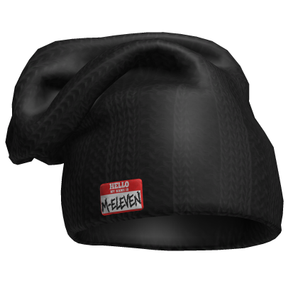 M11! - Oversized Black Beanie