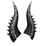 Black Gunmetal Horns of Pwnage