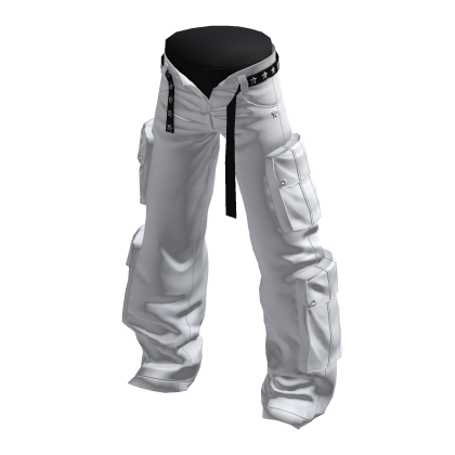 Y2K Baggy Cargoes Reverse Monochrome