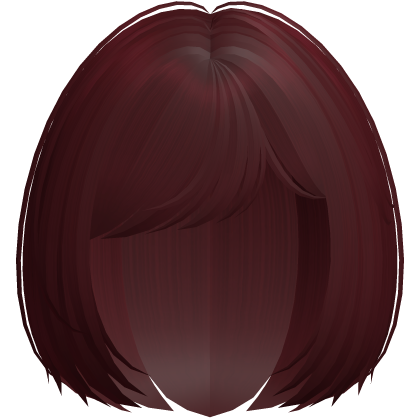 gothic wispy messy short bob in red