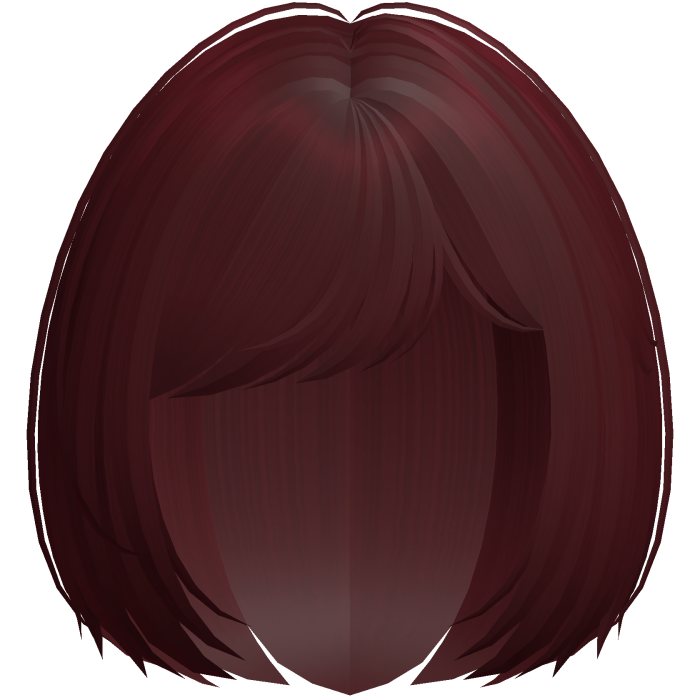 gothic wispy messy short bob in red