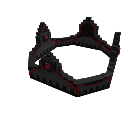 Black Red 8-Bit Crown