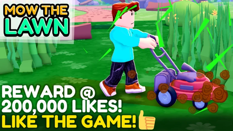 More About Mow The Lawn, Image source: Roblox.com