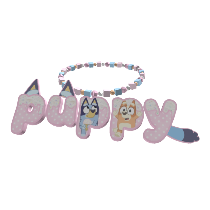 ♡ cute bluey puppy necklace 🐾💗