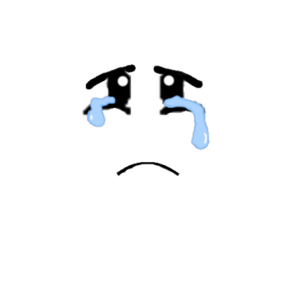 Crying face Roblox decal